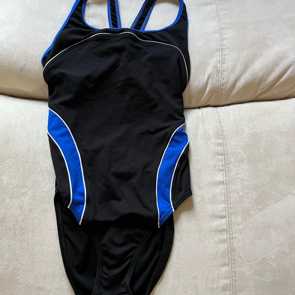 Speedo Swimwear with Vibrant Blue Accents